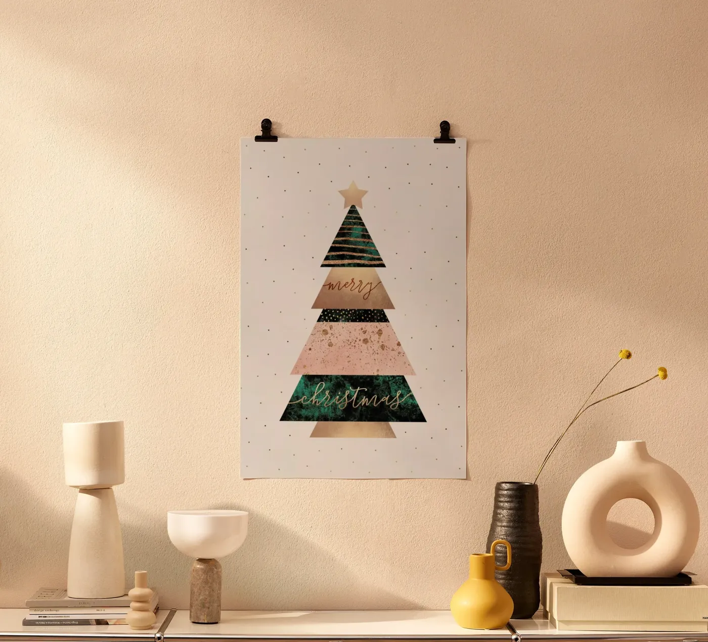 Merry Christmas Tree poster da Elisabeth Fredriksson