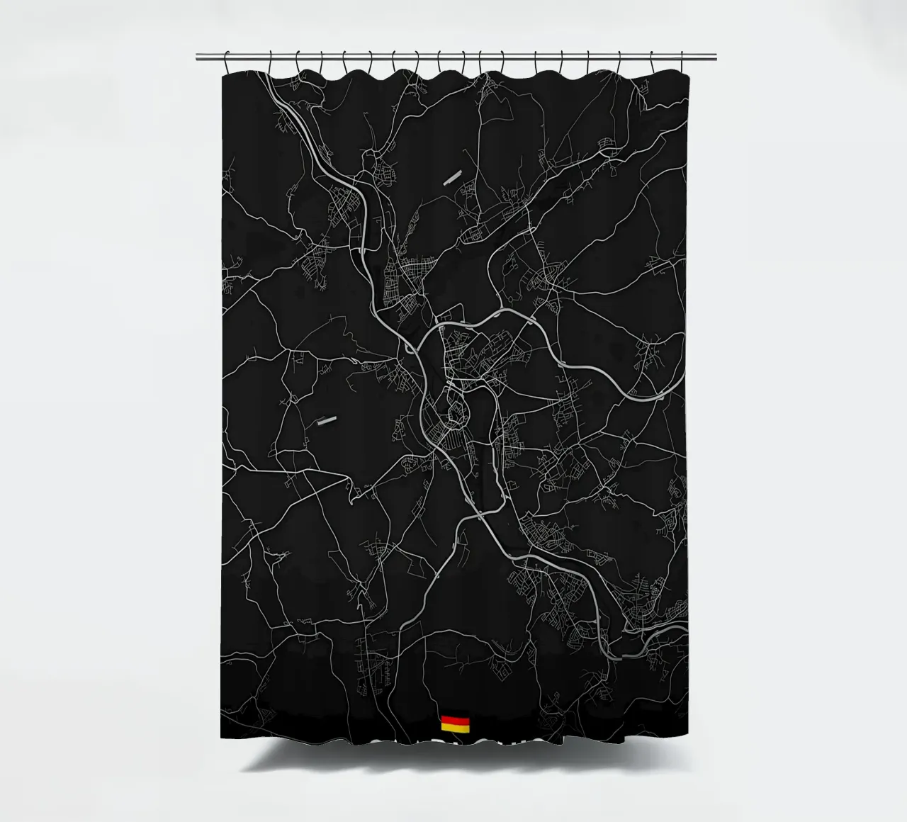 Saarlouis EN shower curtain by Christopher Adams