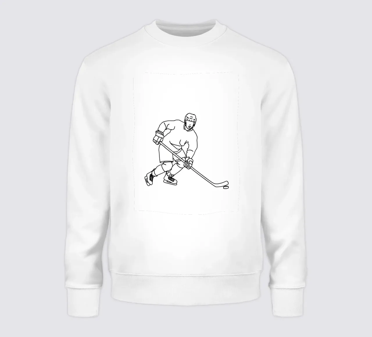 Hockey - Minimalist Line Art sweatshirt by Viv Line Art