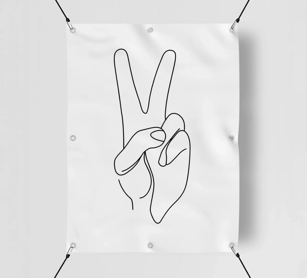 Vittoria - Line art minimalista telo in pvc da Viv Line Art