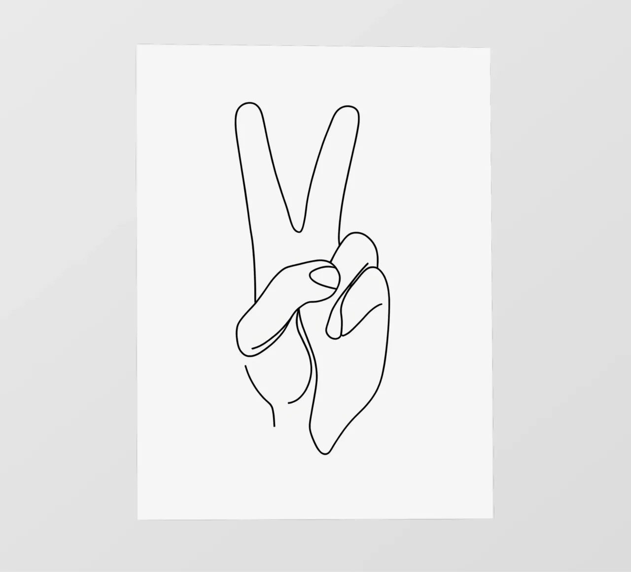Vittoria - Line art minimalista telo in pvc da Viv Line Art