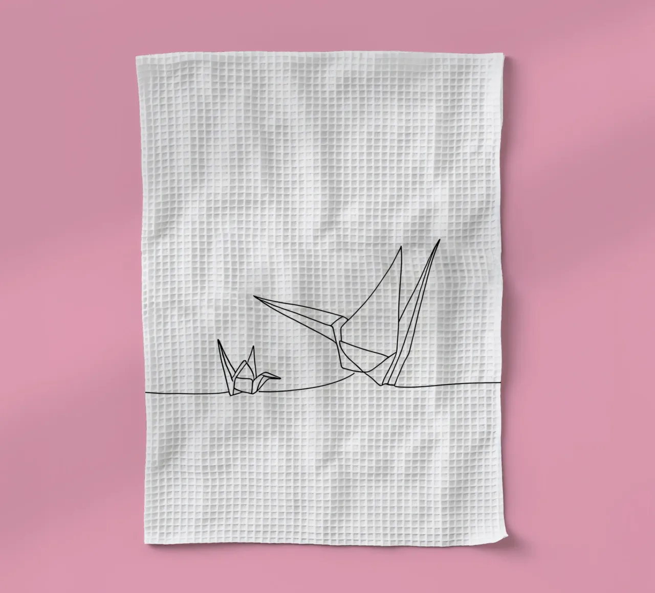 Origami - Line Art minimalista canovaccio da cucina da Viv Line Art