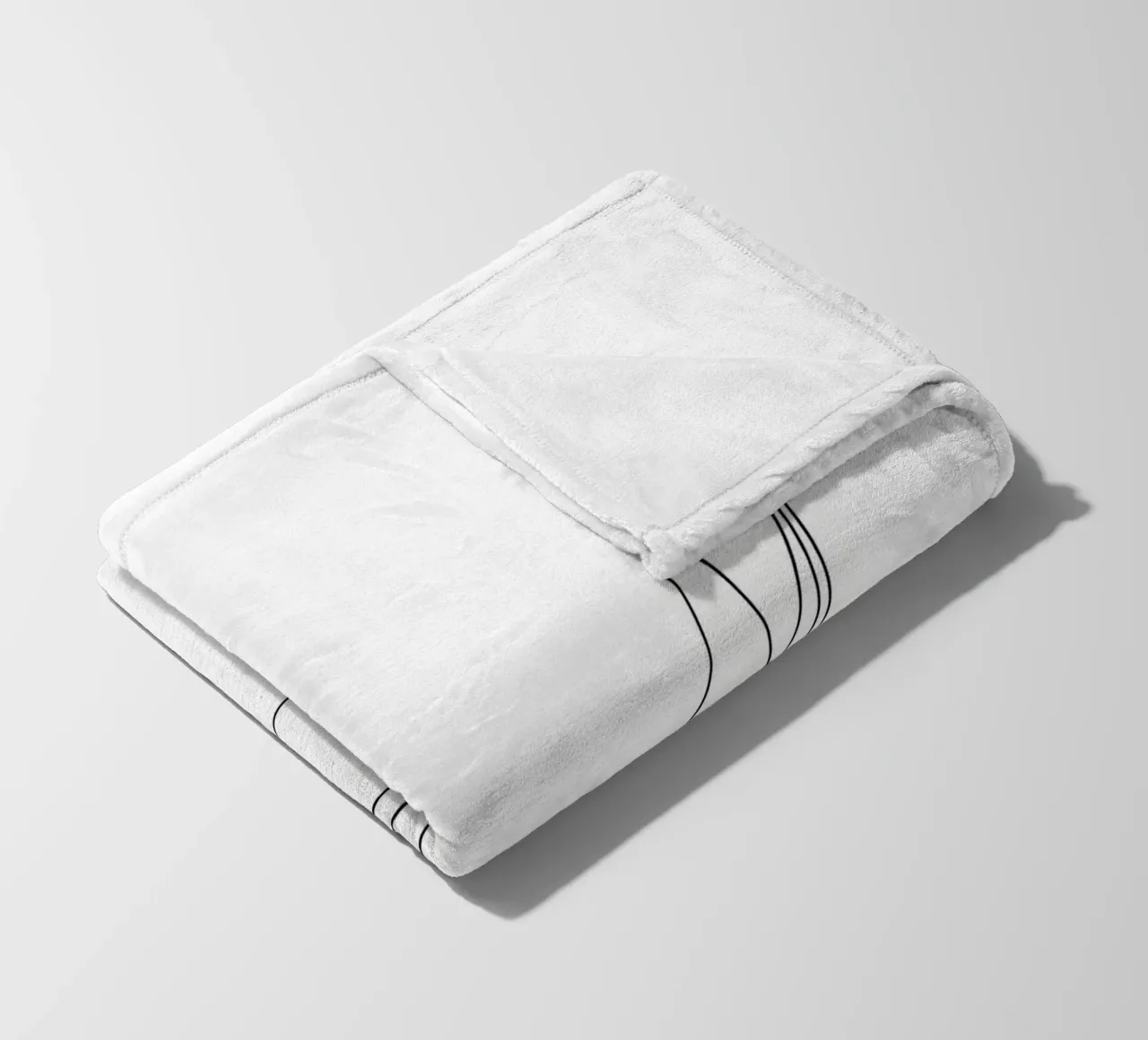 Origami - Line Art minimalista coperta in pile da Viv Line Art