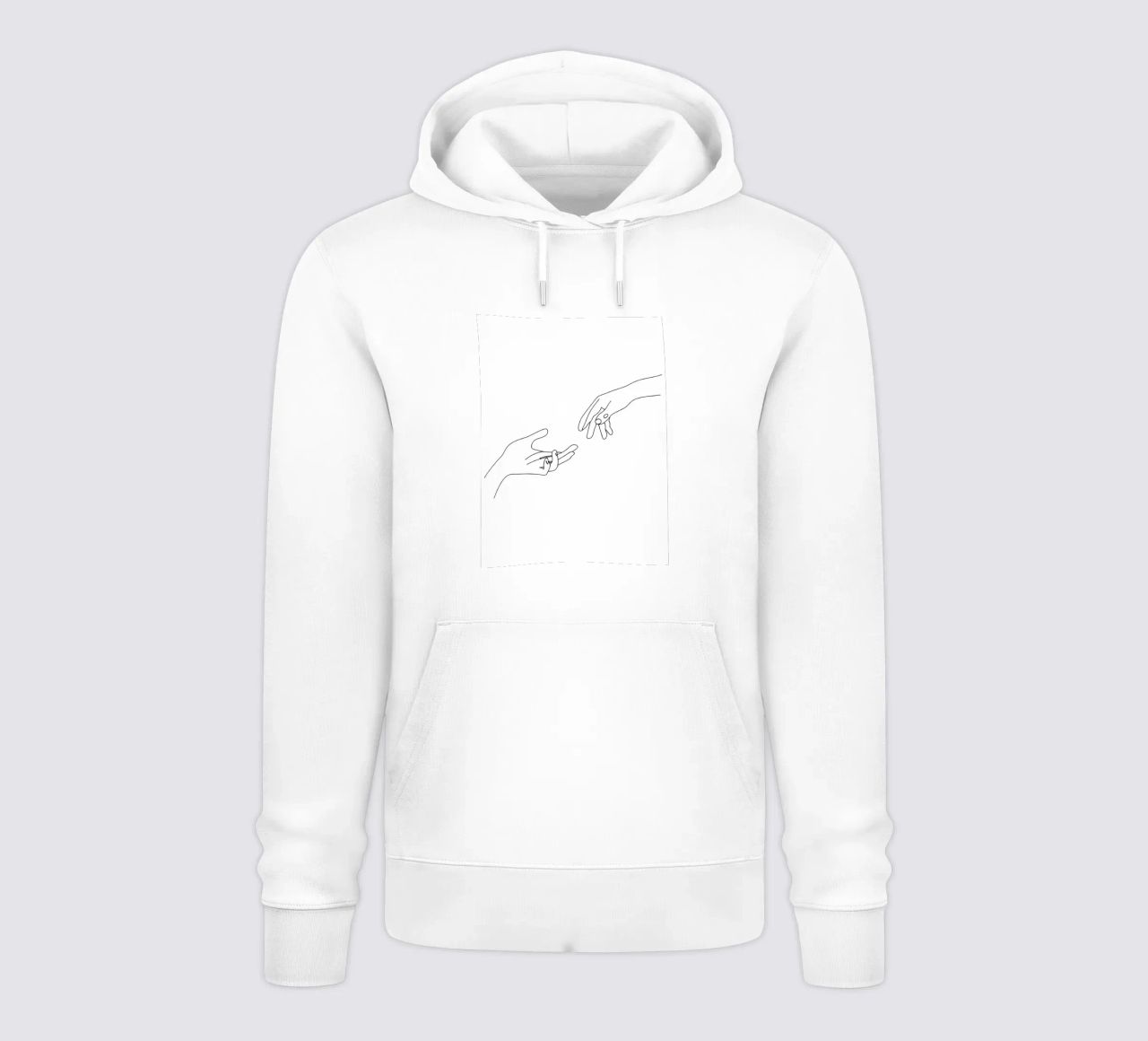 Unity - Line art minimalista felpa con cappuccio da Viv Line Art