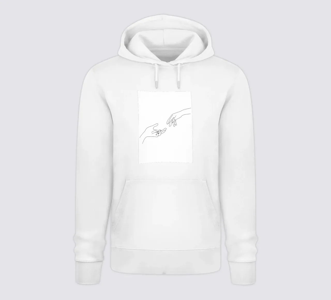 Unity - Line art minimalista felpa con cappuccio da Viv Line Art