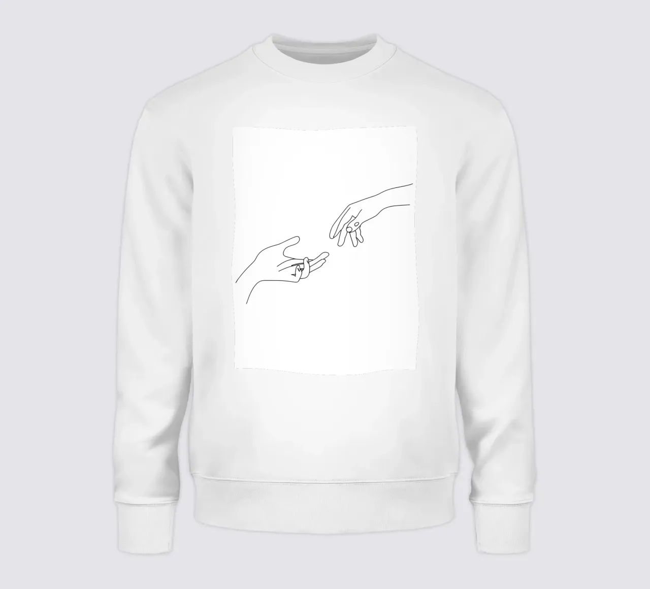Unity - Minimalist Line Art sweatshirt by Viv Line Art