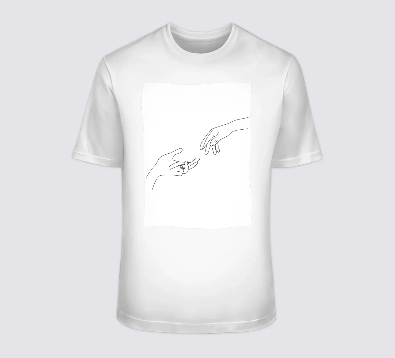 Unity - Line art minimalista t-shirt da Viv Line Art