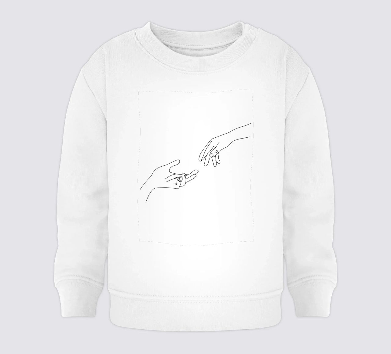 Unity - Line art minimalista felpa neonato da Viv Line Art