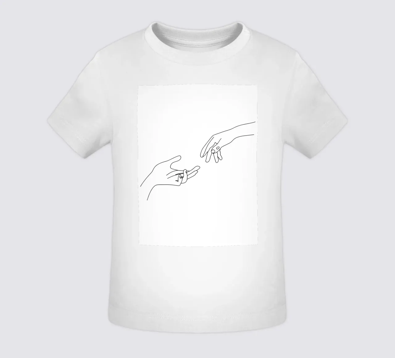 Unity - Line art minimalista maglietta neonato da Viv Line Art