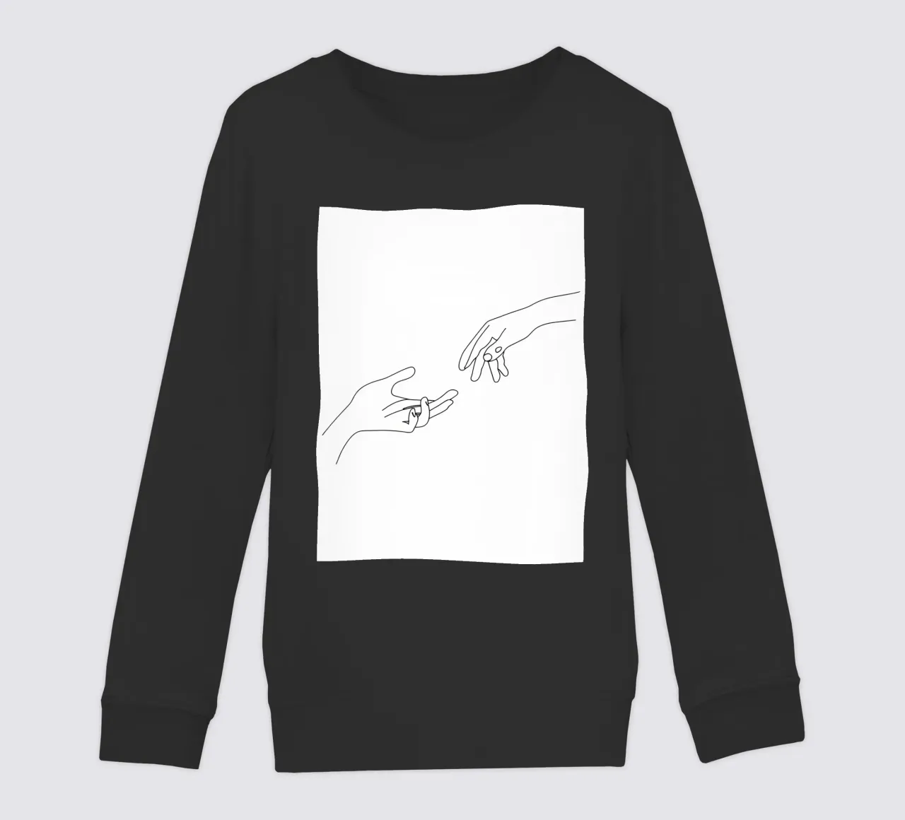 Unity - Line art minimalista felpa bambino da Viv Line Art
