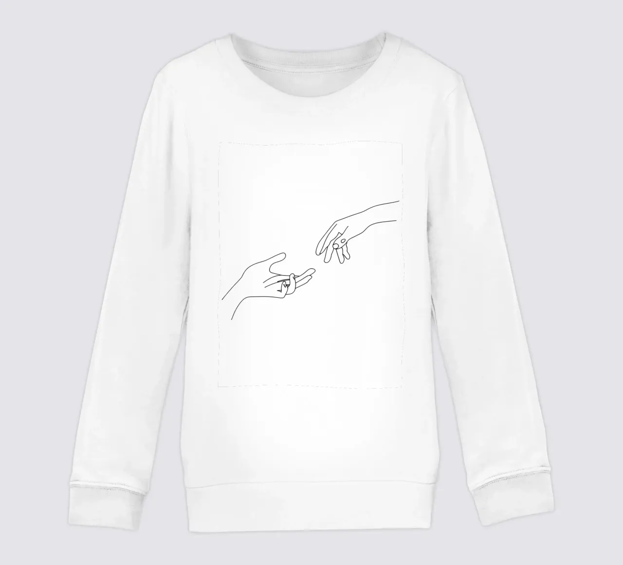 Unity - Dessin au trait minimaliste sweat enfant de Viv Line Art