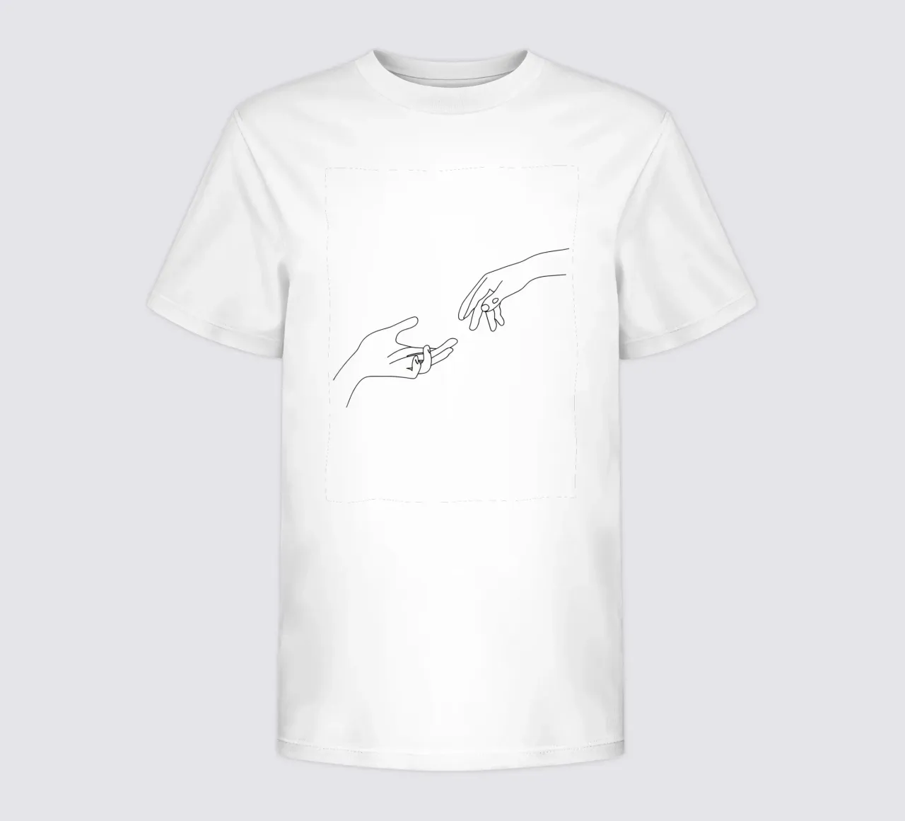 Unity - Line art minimalista t-shirt bambini da Viv Line Art