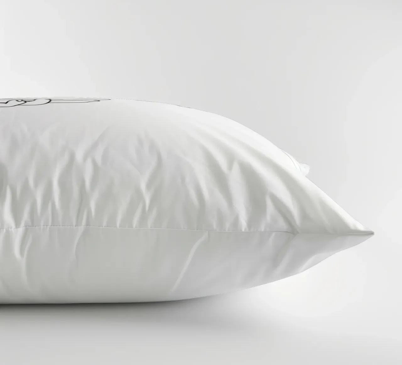 Unity - Minimalist Line Art decorative cushion by Viv Line Art