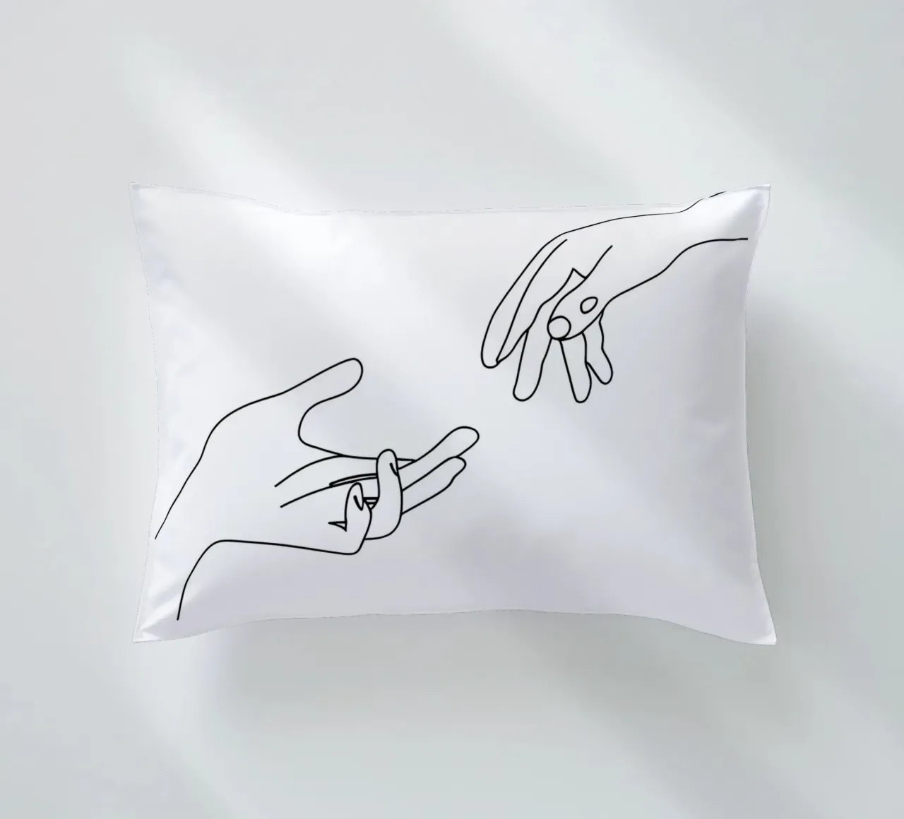 Eenheid - Minimalistische lijntekening kussen van Viv Line Art