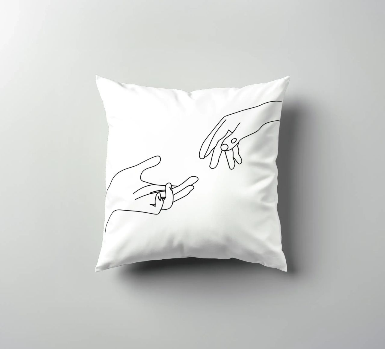 Unity - Line art minimalista cuscino da Viv Line Art