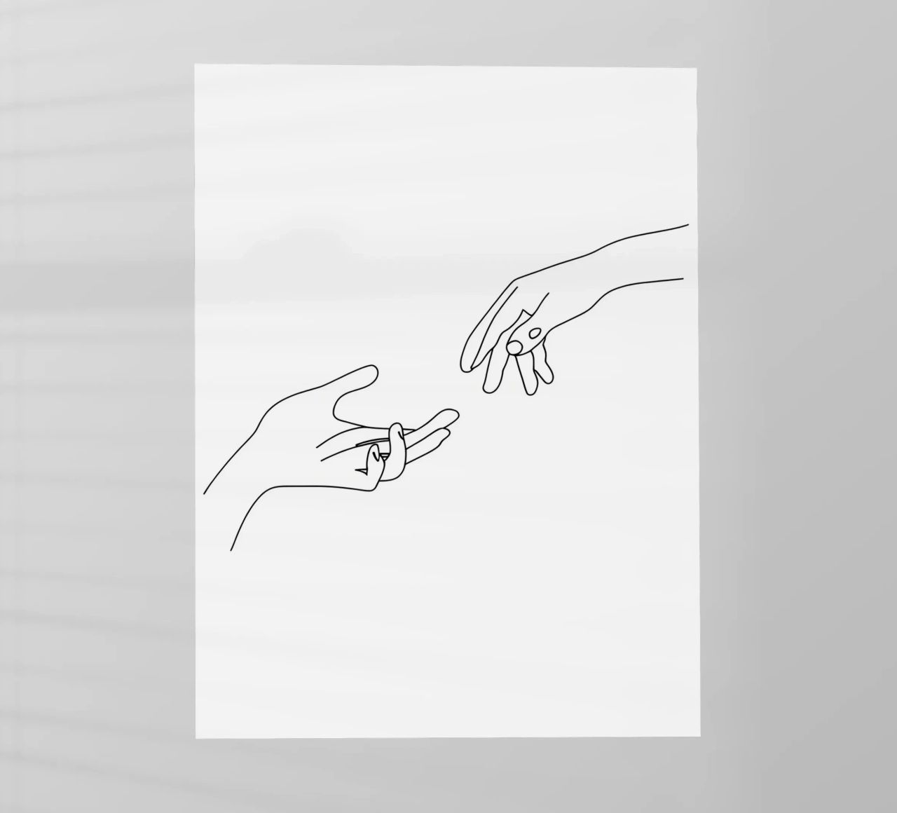 Unity - Line art minimalista pellicola backlit da Viv Line Art