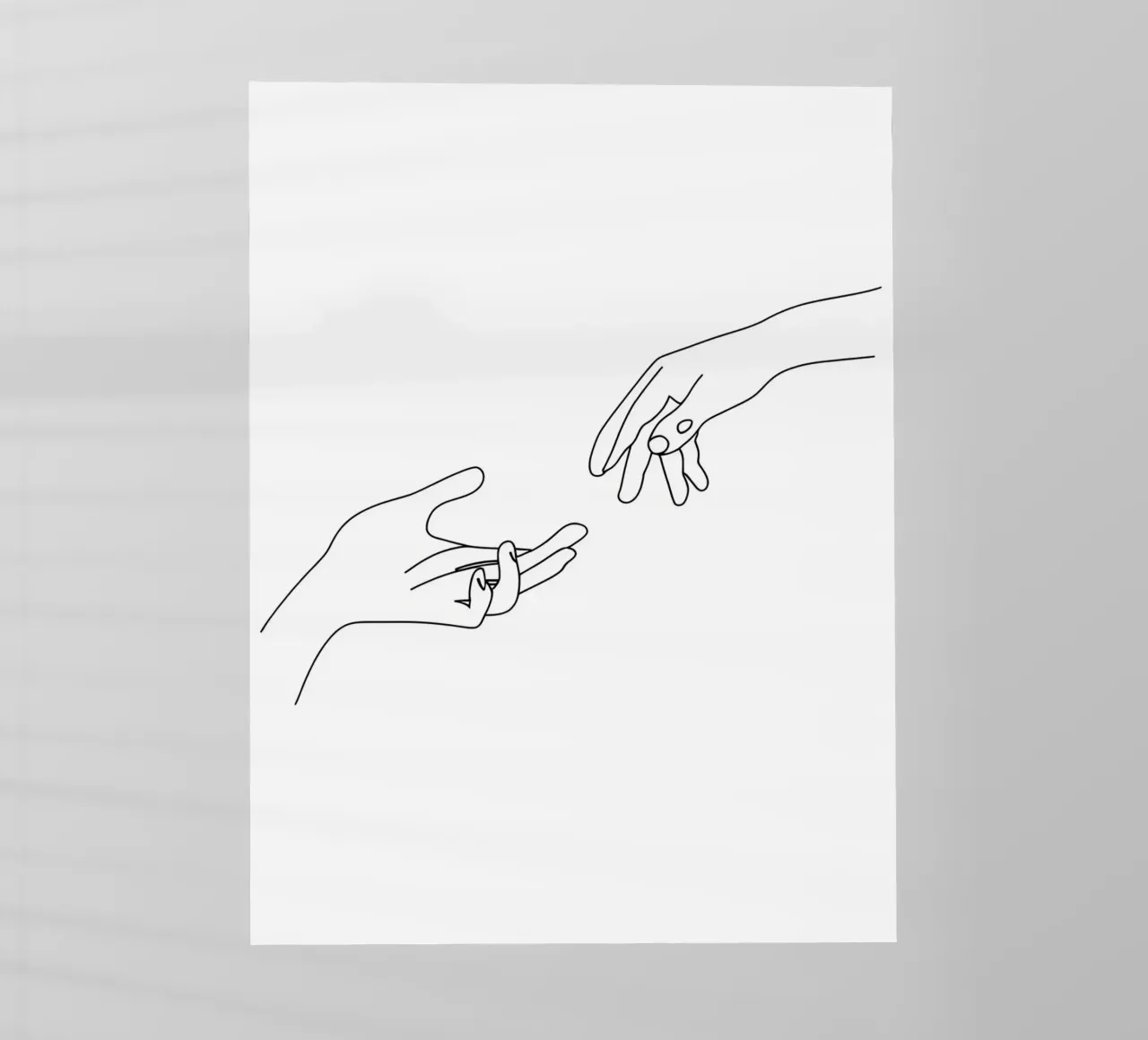 Unity - Line art minimalista pellicola backlit da Viv Line Art