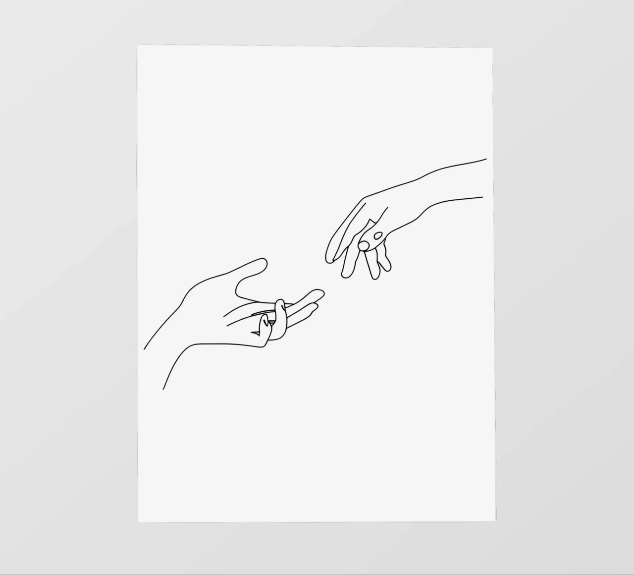 Unity - Line art minimalista pellicola backlit da Viv Line Art