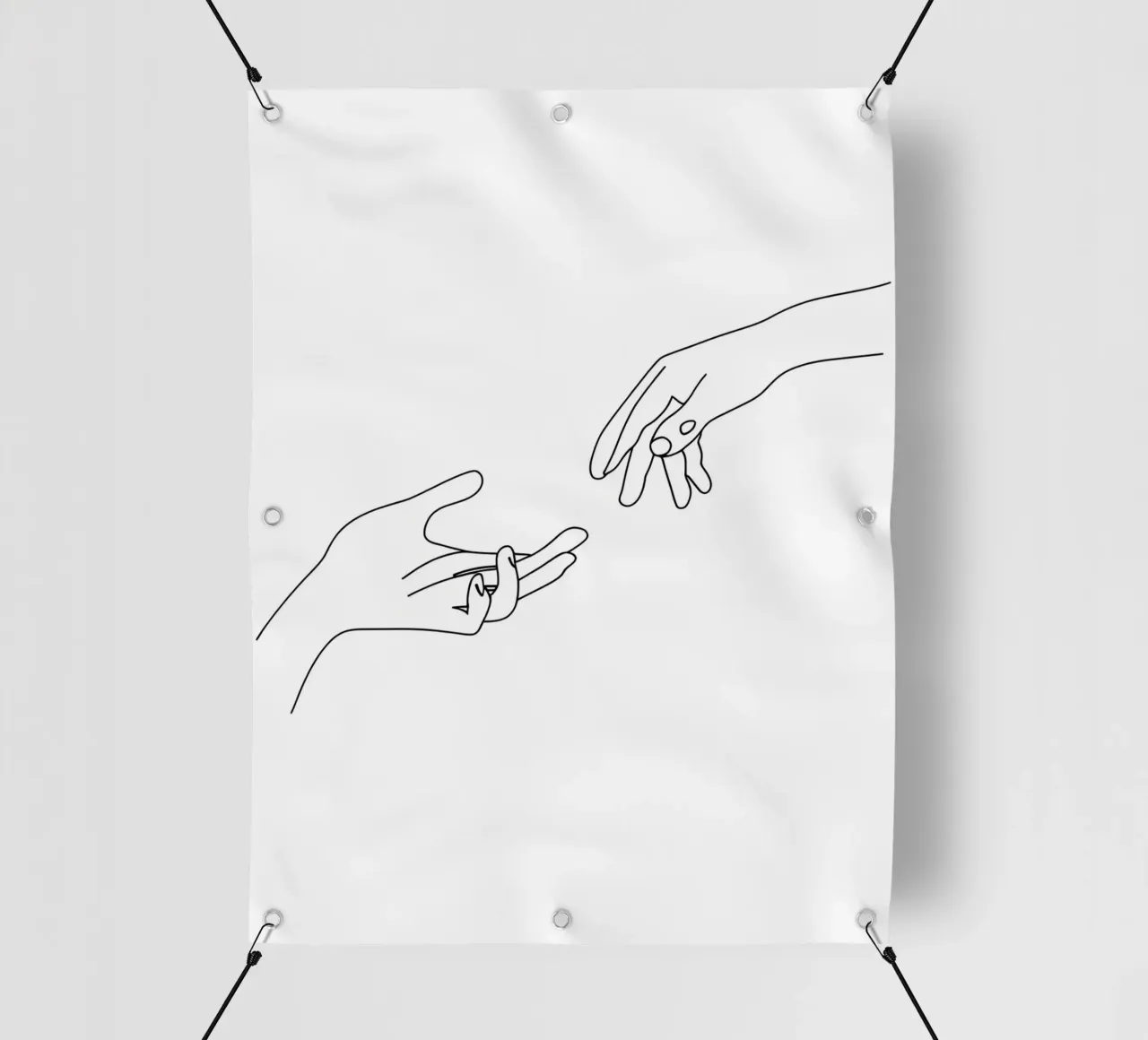 Unity - Line art minimalista telo in pvc da Viv Line Art