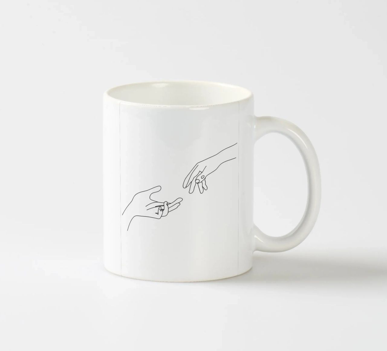 Unity - Line art minimalista tazza in ceramica da Viv Line Art