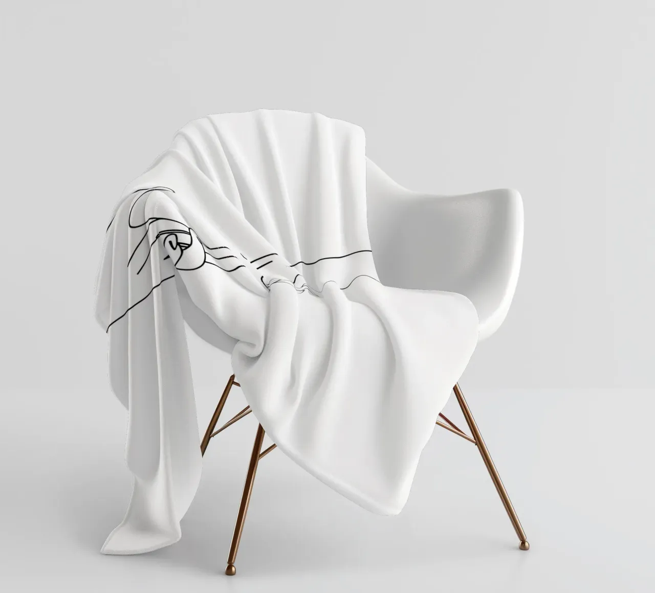 Unity - Line art minimalista coperta in pile da Viv Line Art