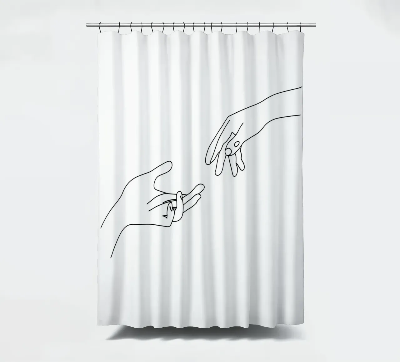 Unity - Line art minimalista tenda da doccia da Viv Line Art