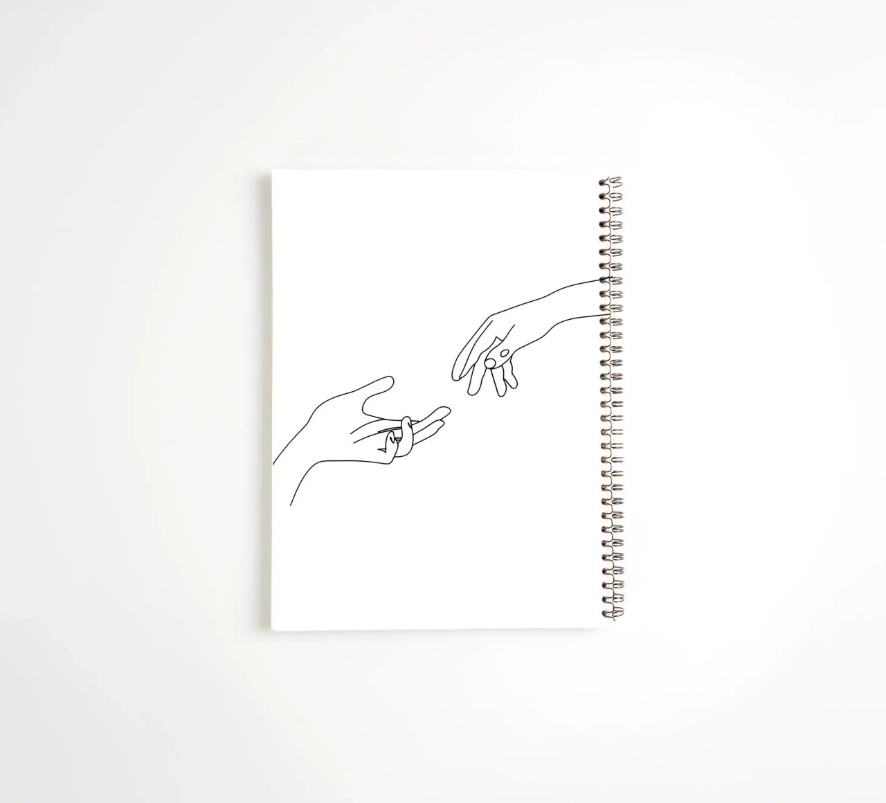 Unity - Minimalist Line Art spiral notebook by Viv Line Art