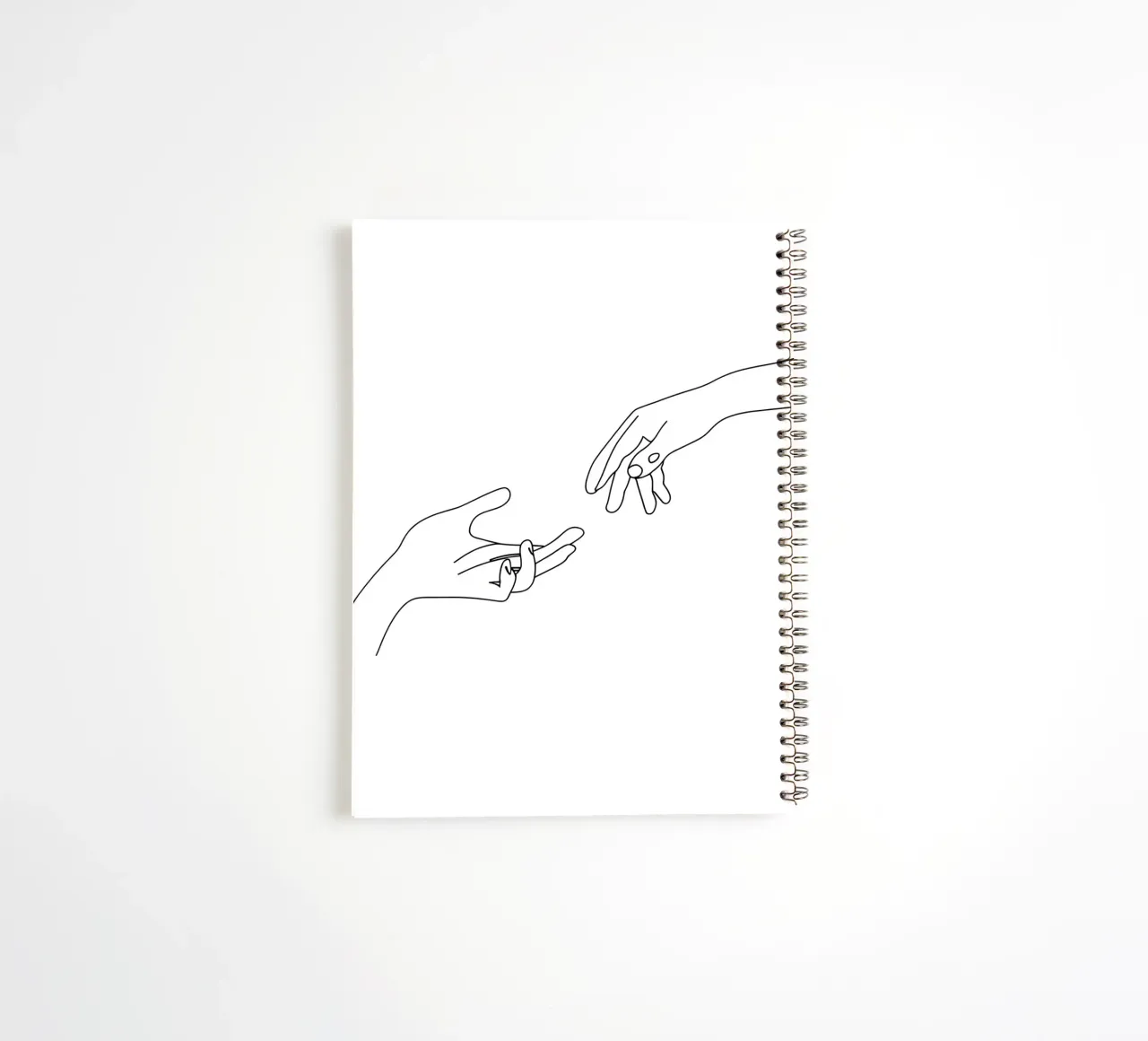 Unity - Minimalist Line Art spiral notebook by Viv Line Art