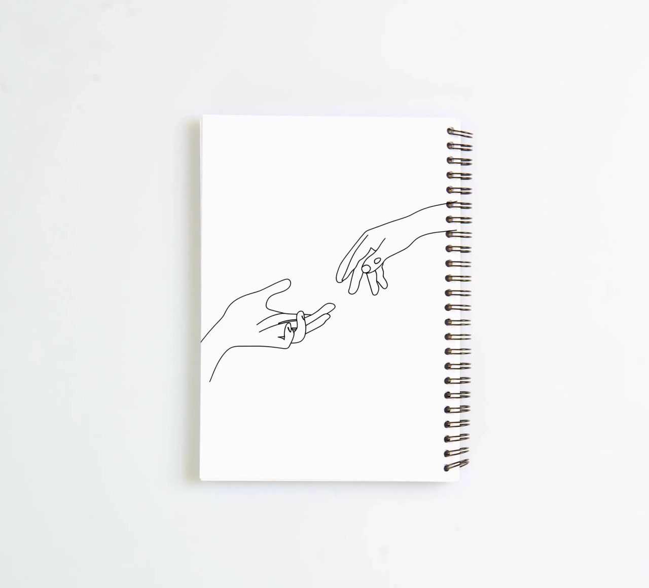 Unity - Minimalist Line Art spiral notebook by Viv Line Art