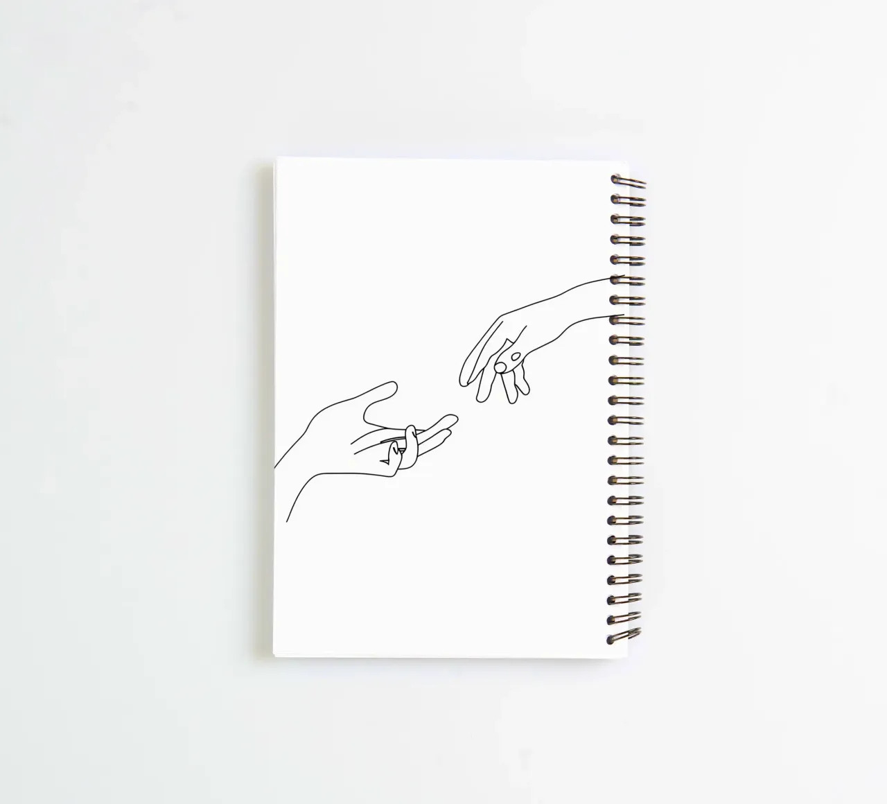 Unity - Minimalist Line Art spiral notebook by Viv Line Art