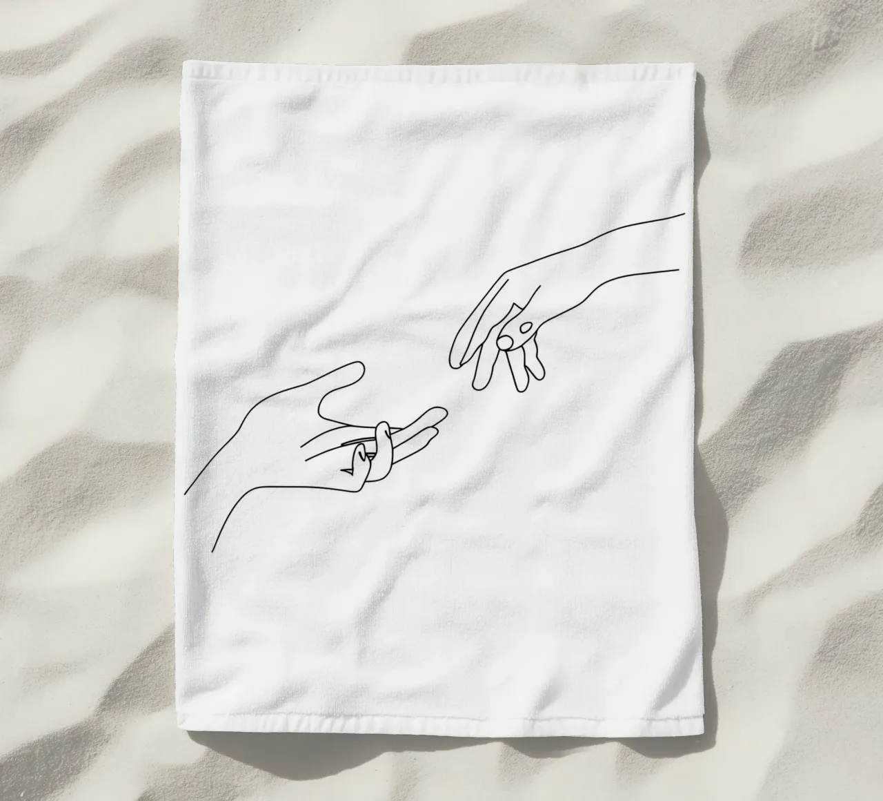 Unity - Line art minimalista telo mare da Viv Line Art