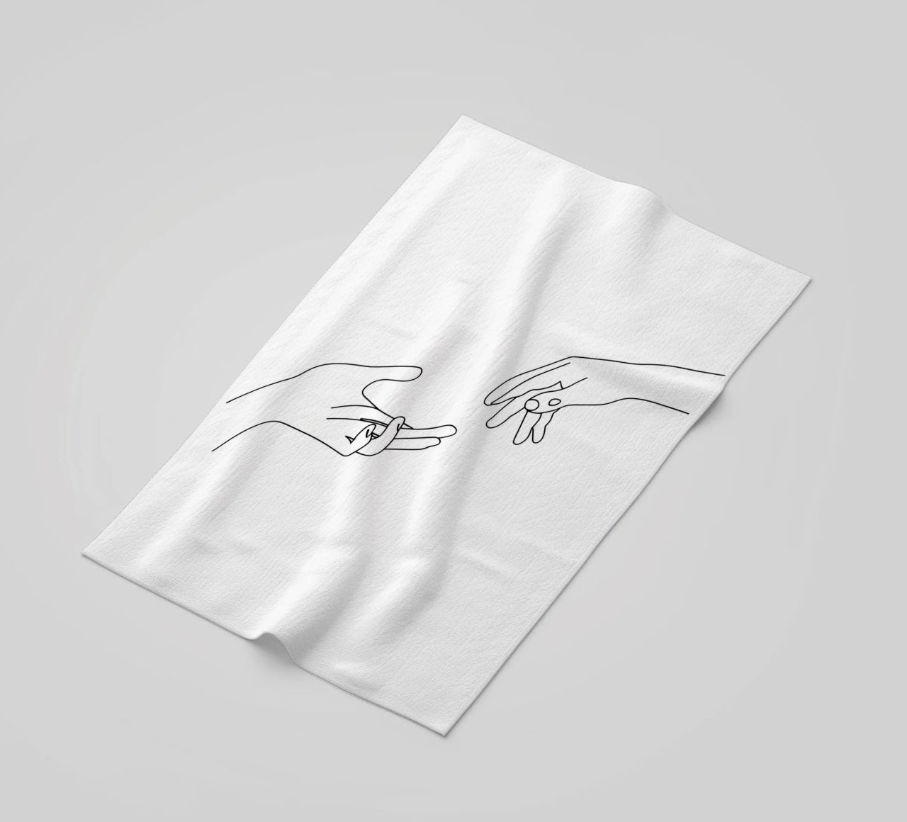 Unity - Line art minimalista telo mare da Viv Line Art