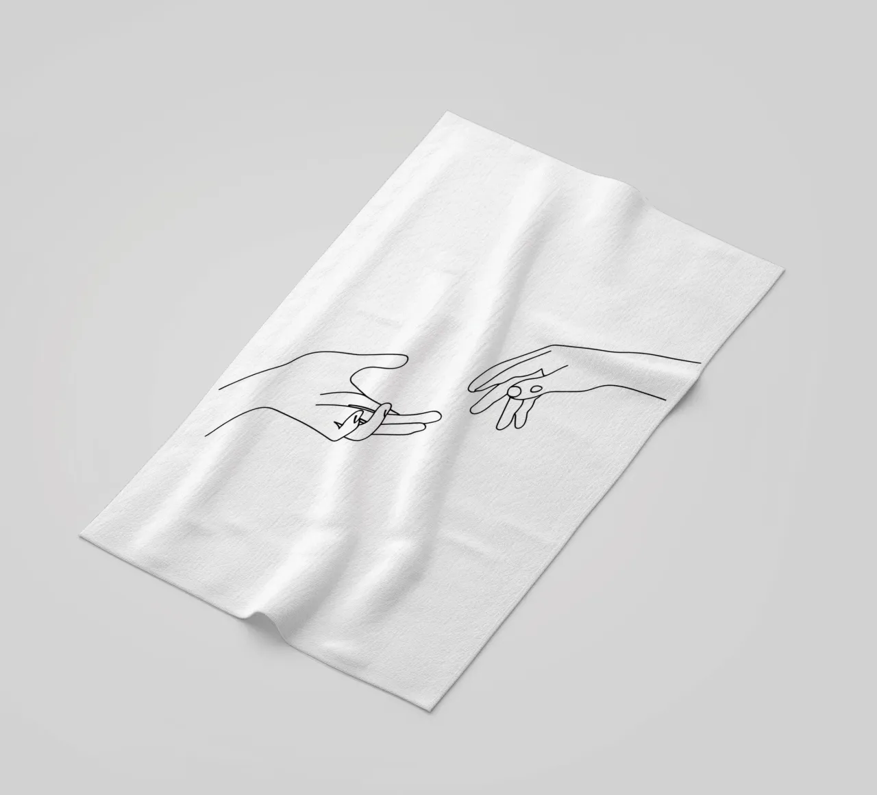 Unity - Line art minimalista telo mare da Viv Line Art