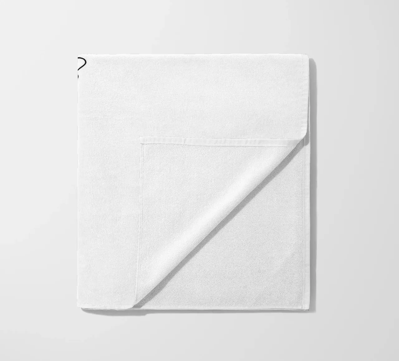 Unity - Minimalist Line Art beach towel by Viv Line Art