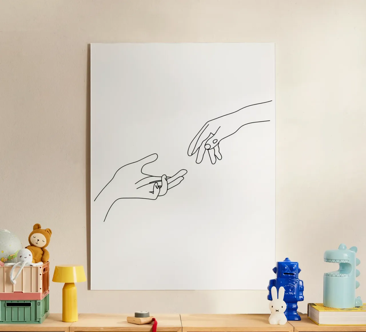 Unidad - Arte lineal minimalista metacrilato de Viv Line Art