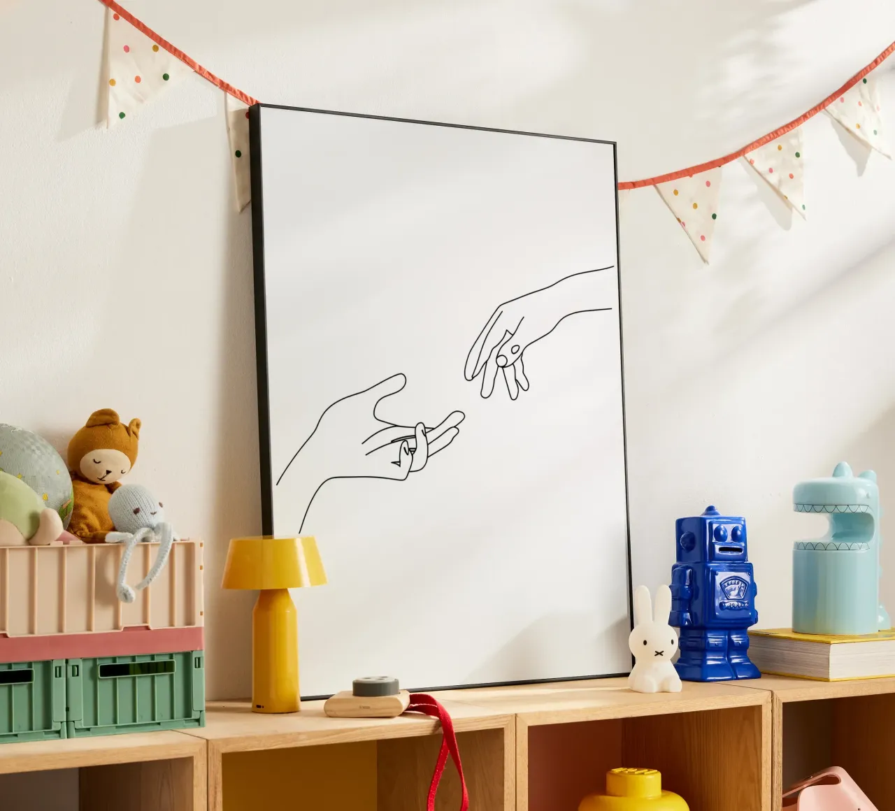 Unity - Line art minimalista alluminio dibond da Viv Line Art