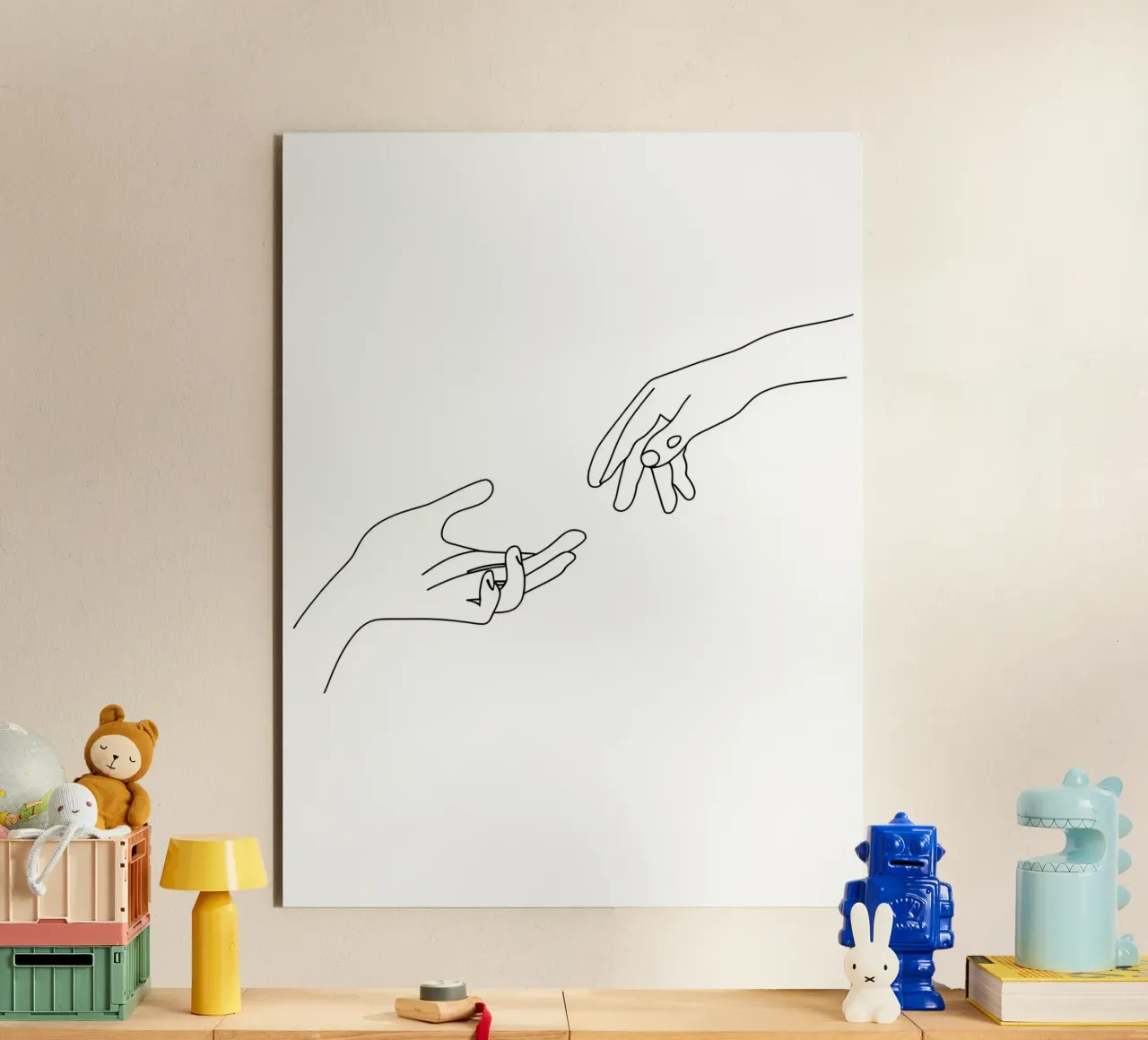 Unity - Line art minimalista alluminio dibond da Viv Line Art