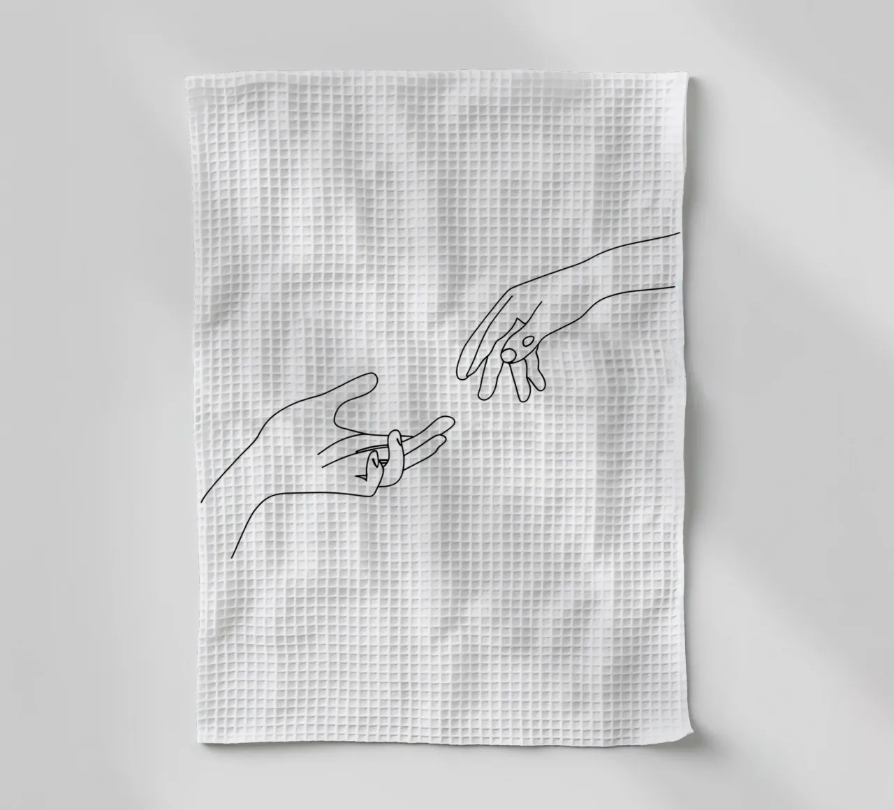 Unidad - Arte lineal minimalista paño de cocina de Viv Line Art
