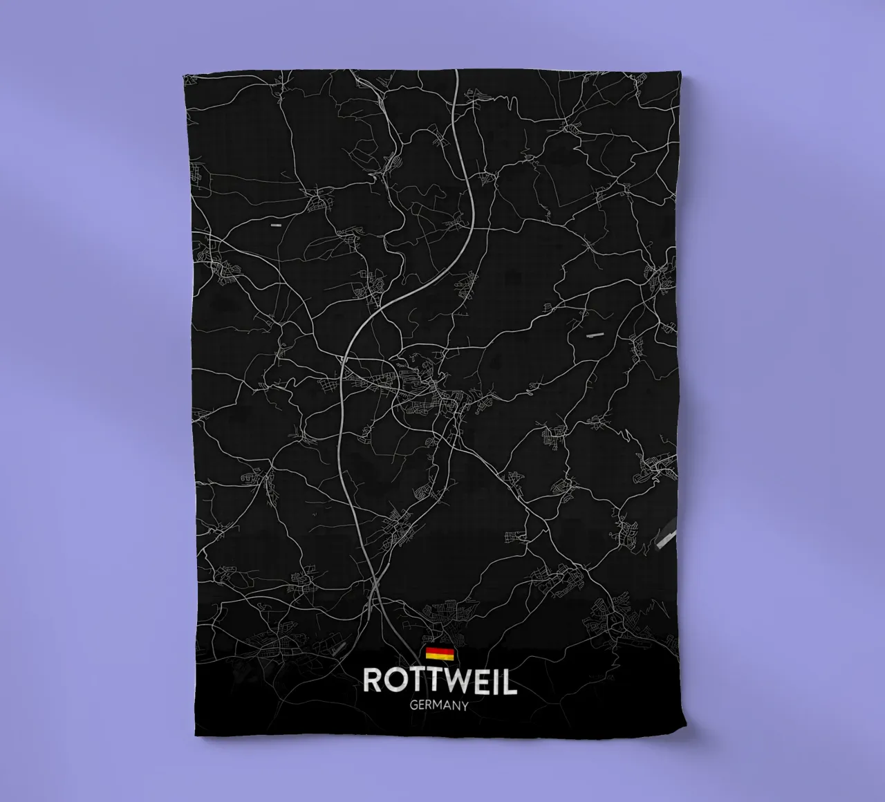 Rottweil DE tea towel by Christopher Adams
