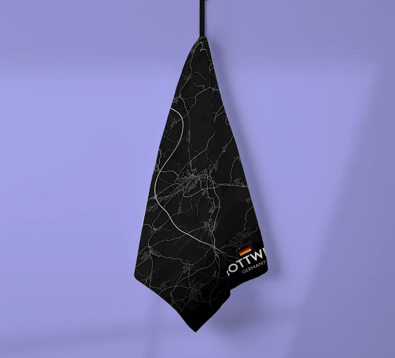 Rottweil DE tea towel by Christopher Adams