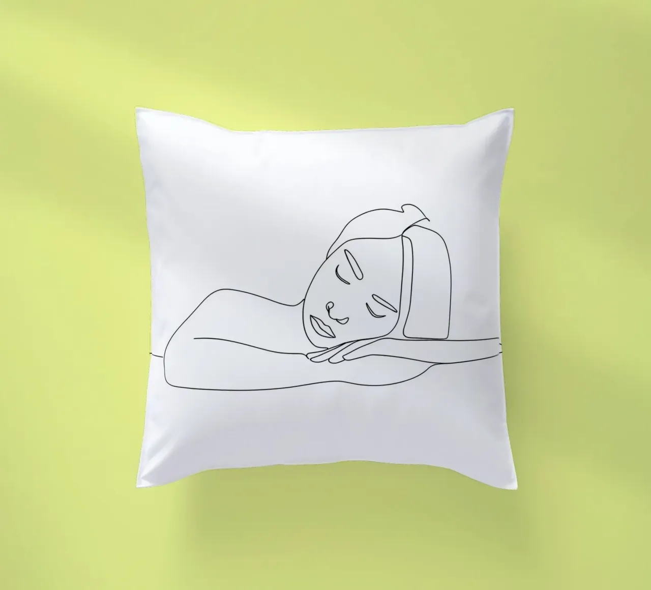 Dormire - Line art minimalista cuscino da Viv Line Art