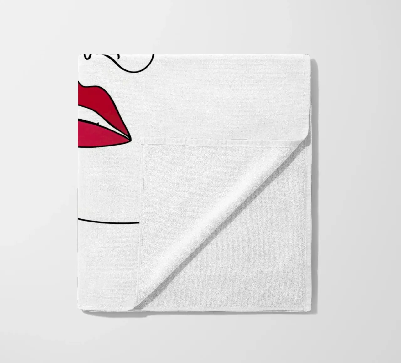 Bacio - Line art minimalista telo mare da Viv Line Art