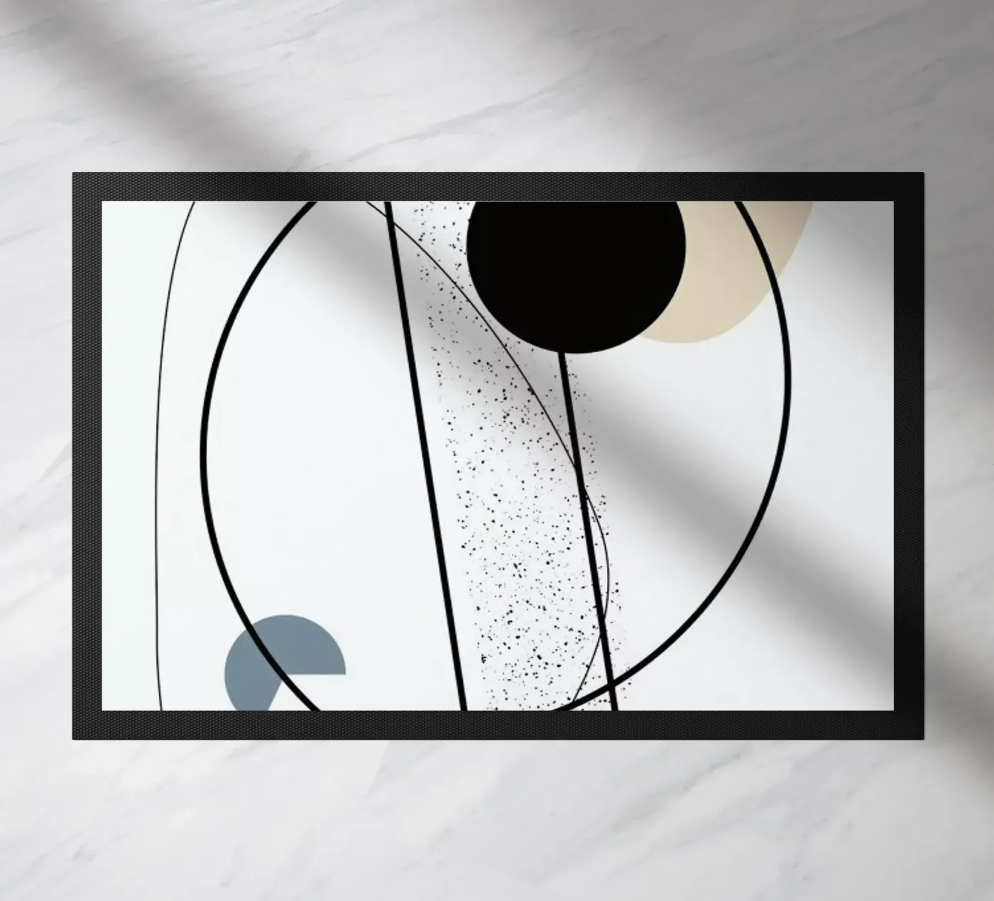 Geometric Mobile doormat by Linda Gobeta