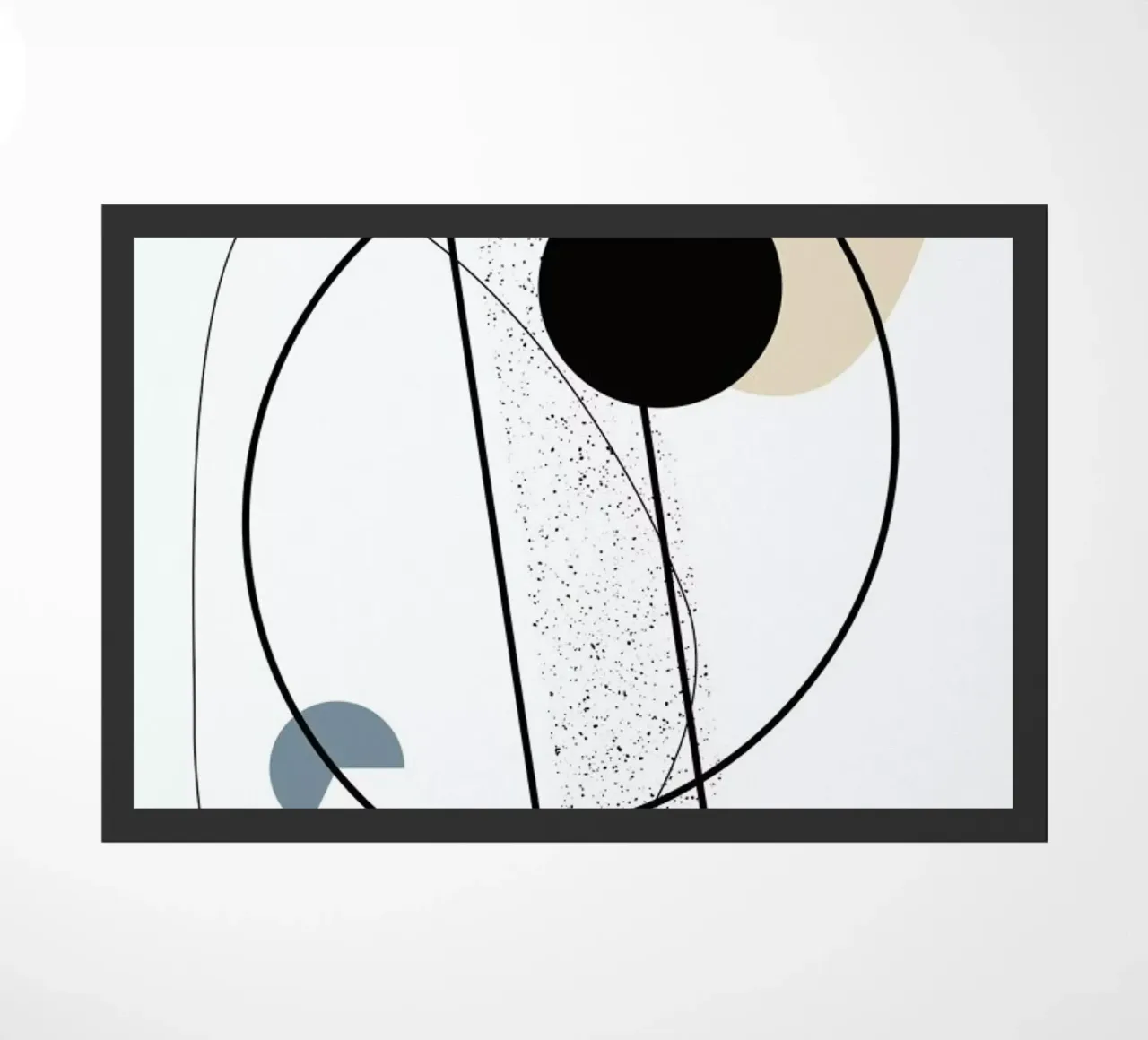 Geometric Mobile doormat by Linda Gobeta