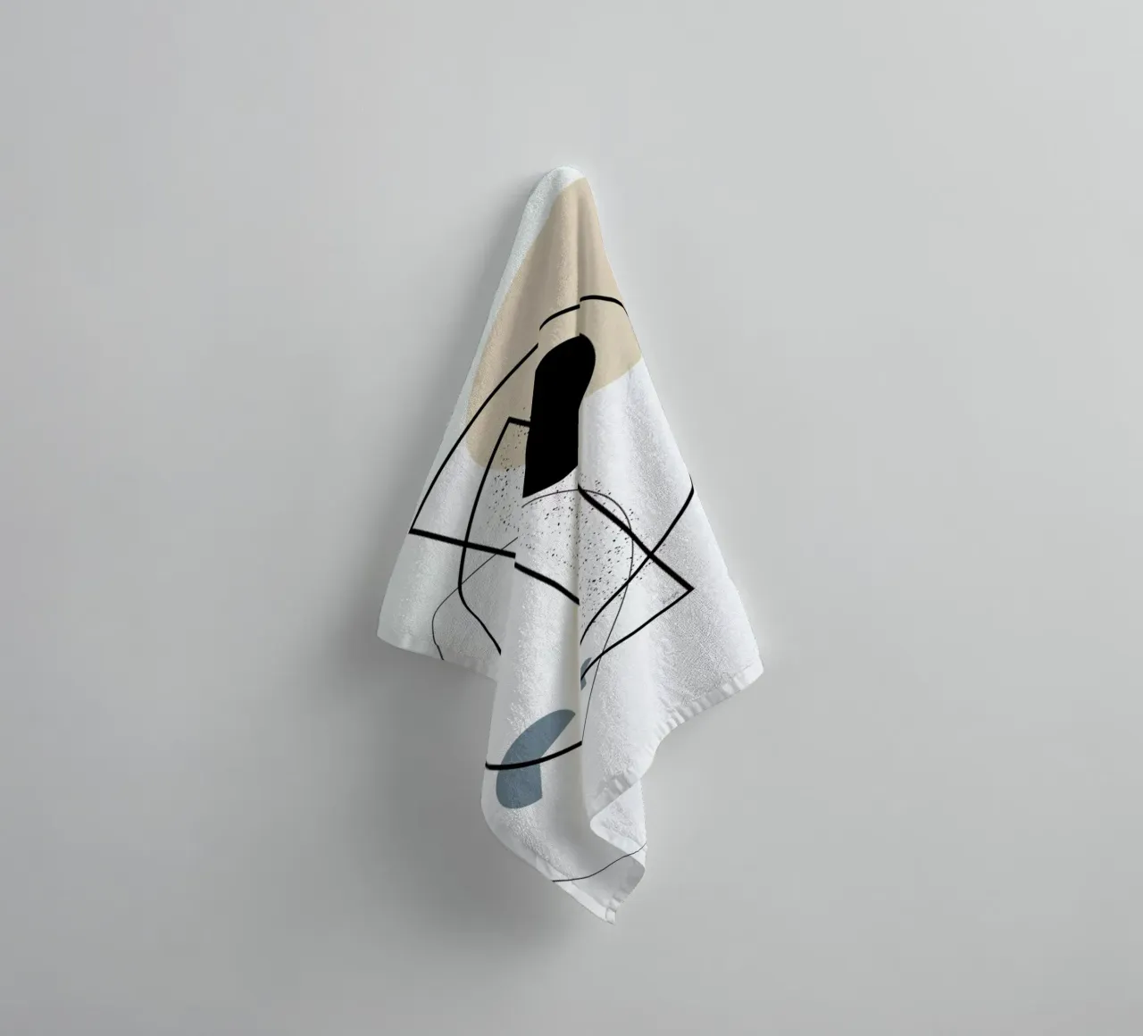 Geometric Mobile toalla de baño de Linda Gobeta