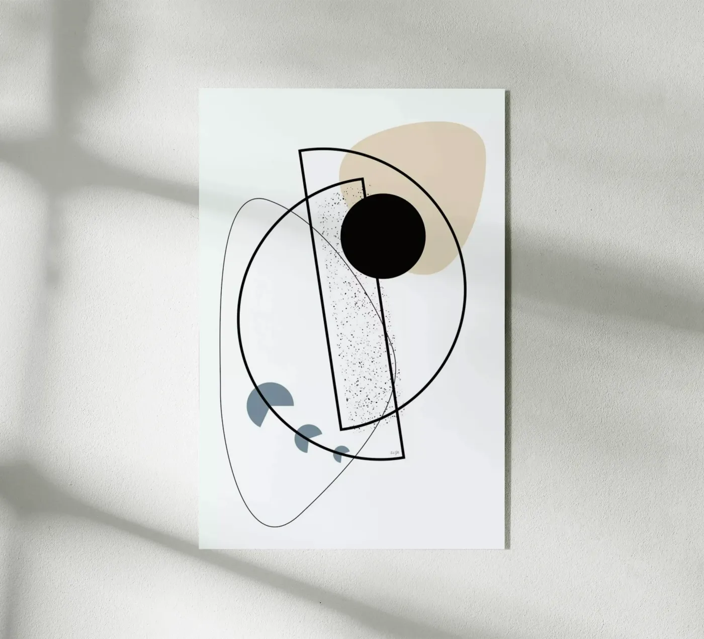 Geometric Mobile acrylic glass by Linda Gobeta