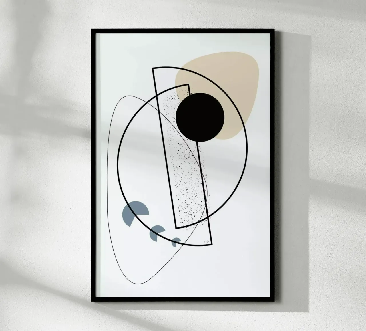 Geometric Mobile poster van Linda Gobeta