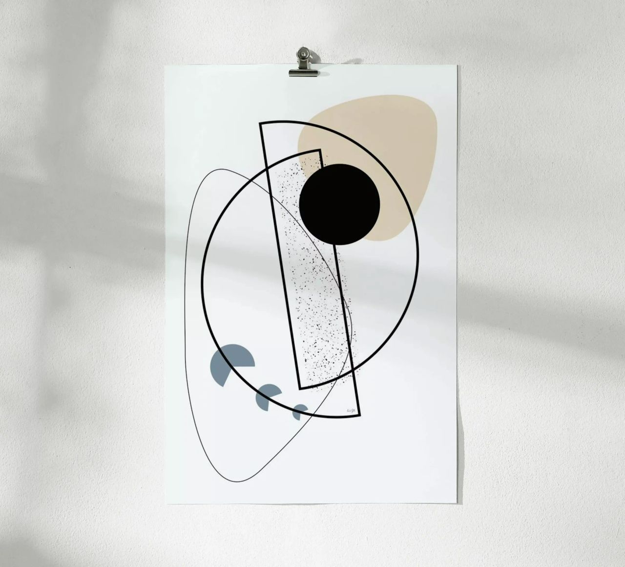 Geometric Mobile poster by Linda Gobeta