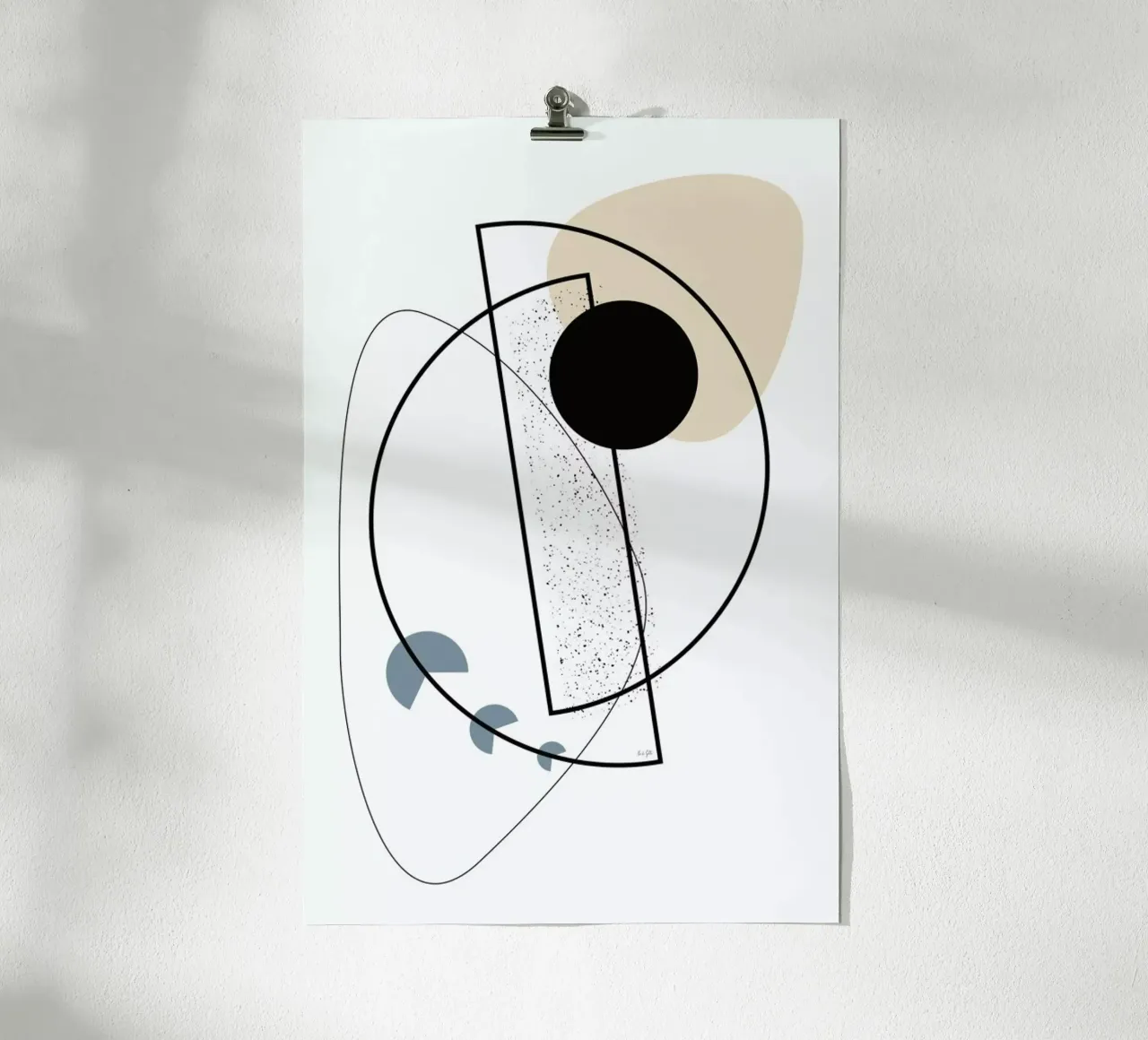 Geometric Mobile poster van Linda Gobeta