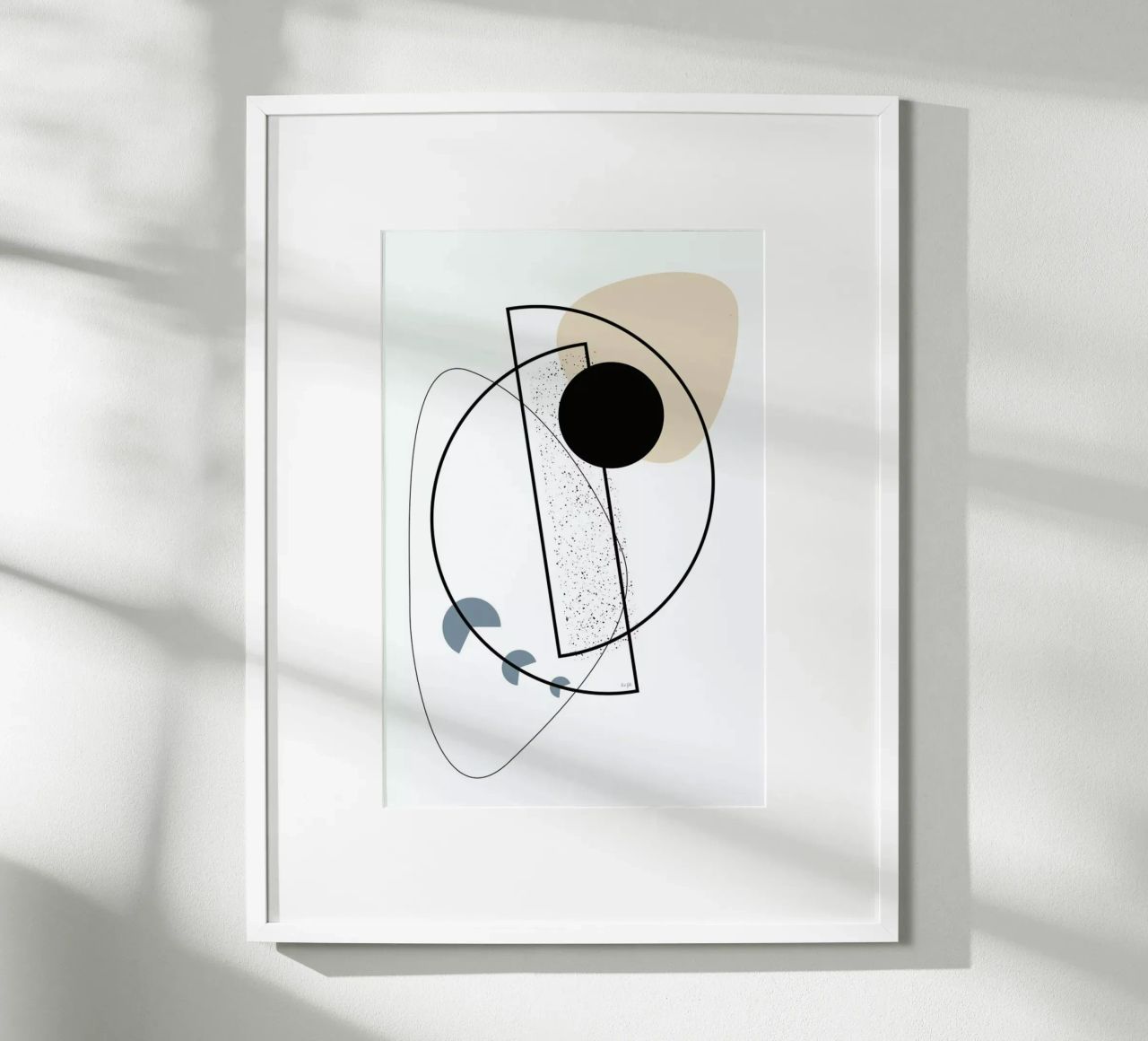 Geometric Mobile poster by Linda Gobeta